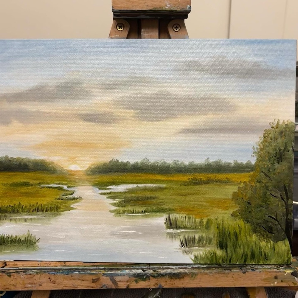 Serene Landscape Canvas Art Oil painting